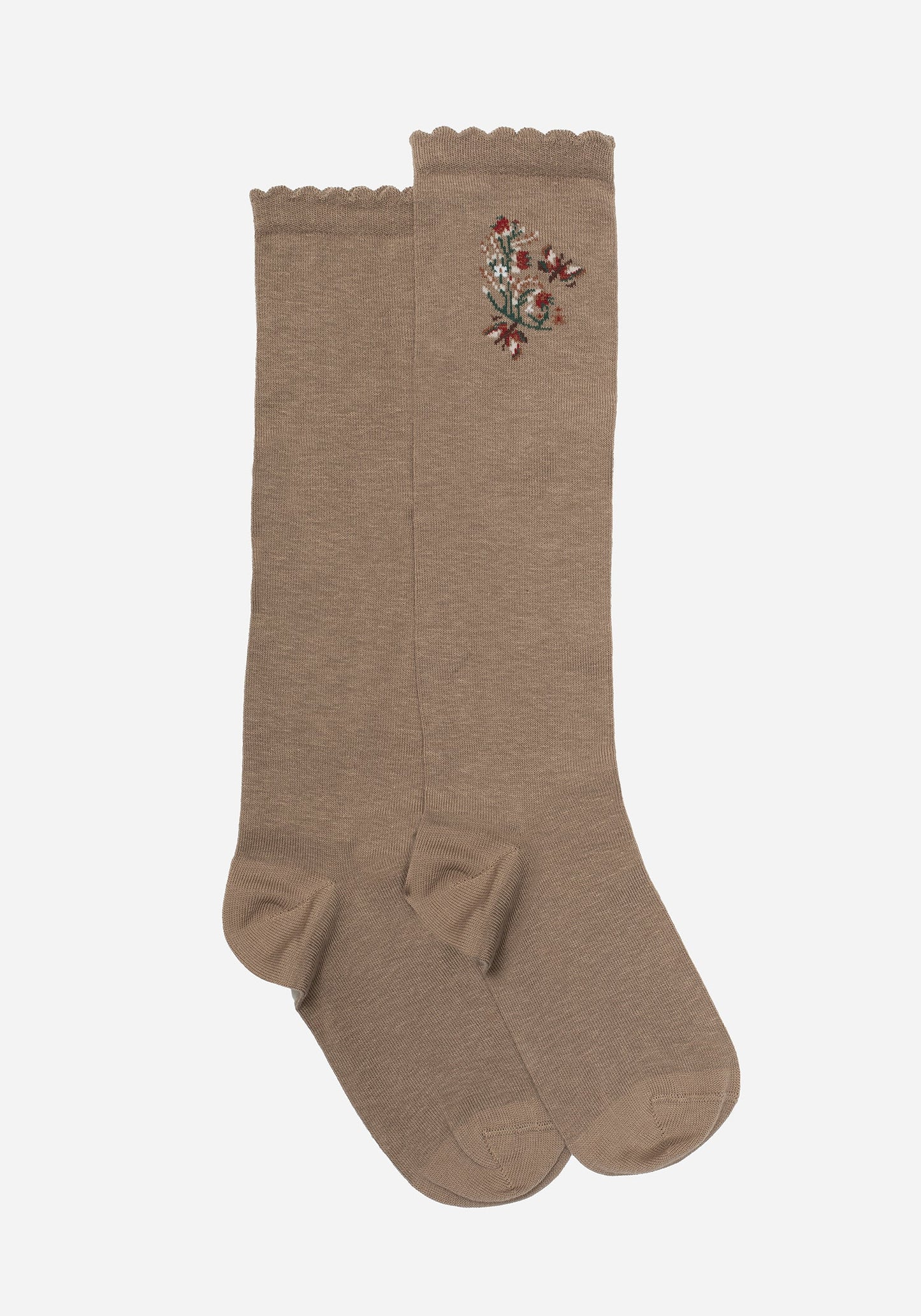 Lilia Embroidered Floral Socks