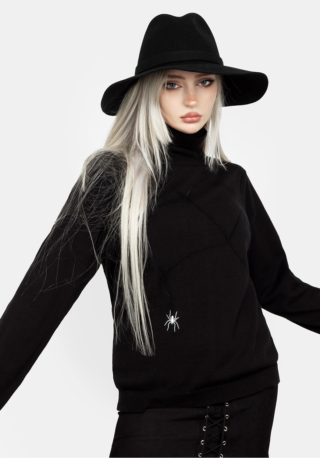 Lolth Relaxed Fit Pointelle Jumper