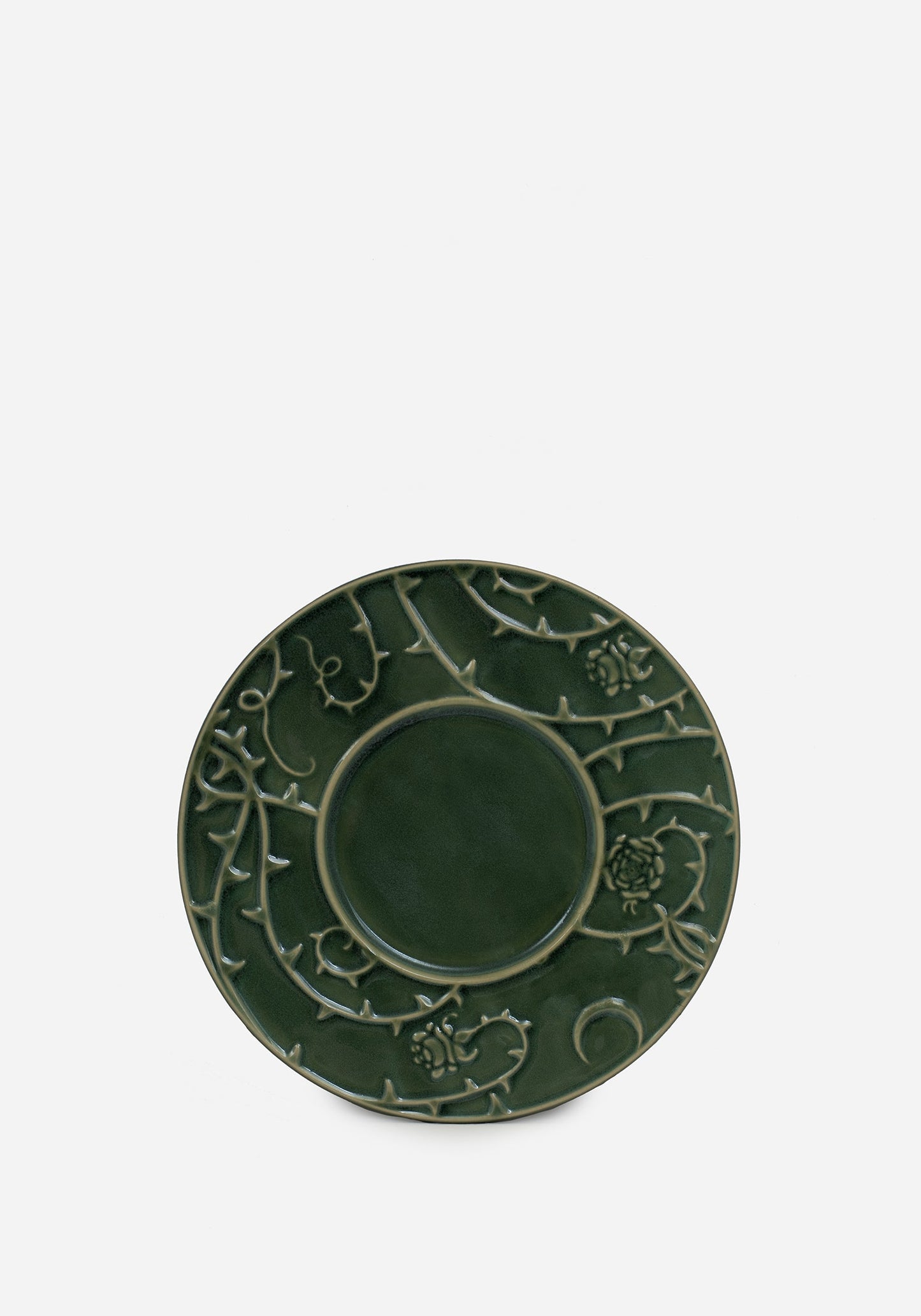 Rosethorn Floral Embossed Cup and Saucer Set