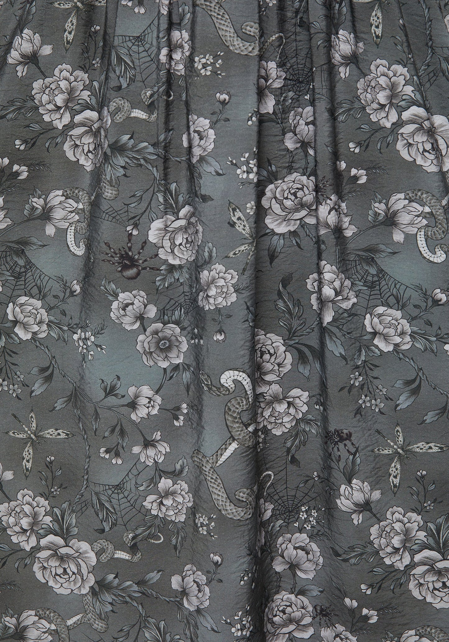 Meadow Floral Serpent Print Cami Midi Dress