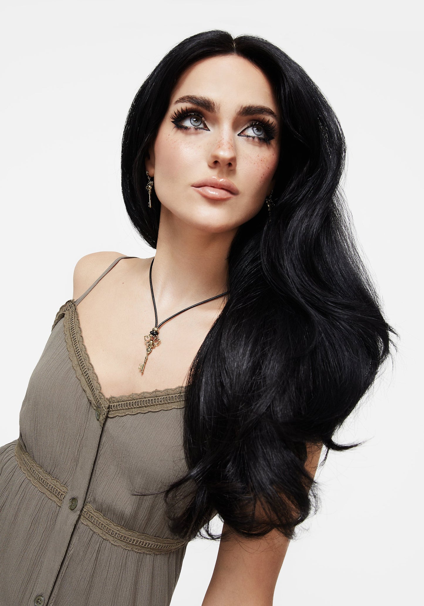 Genesta Skull Key Cord Necklace