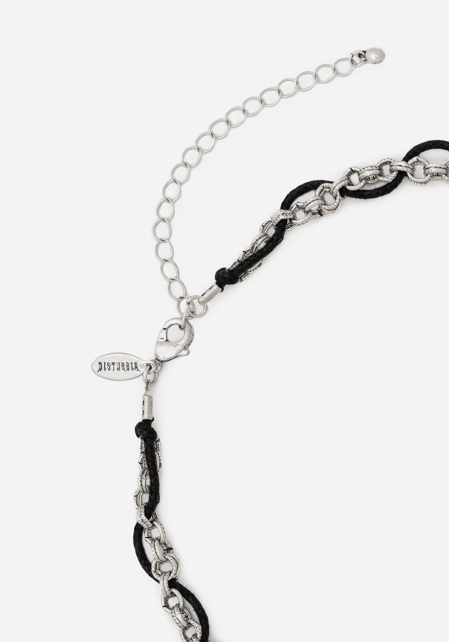 Catkin Cord Weave Cross Choker