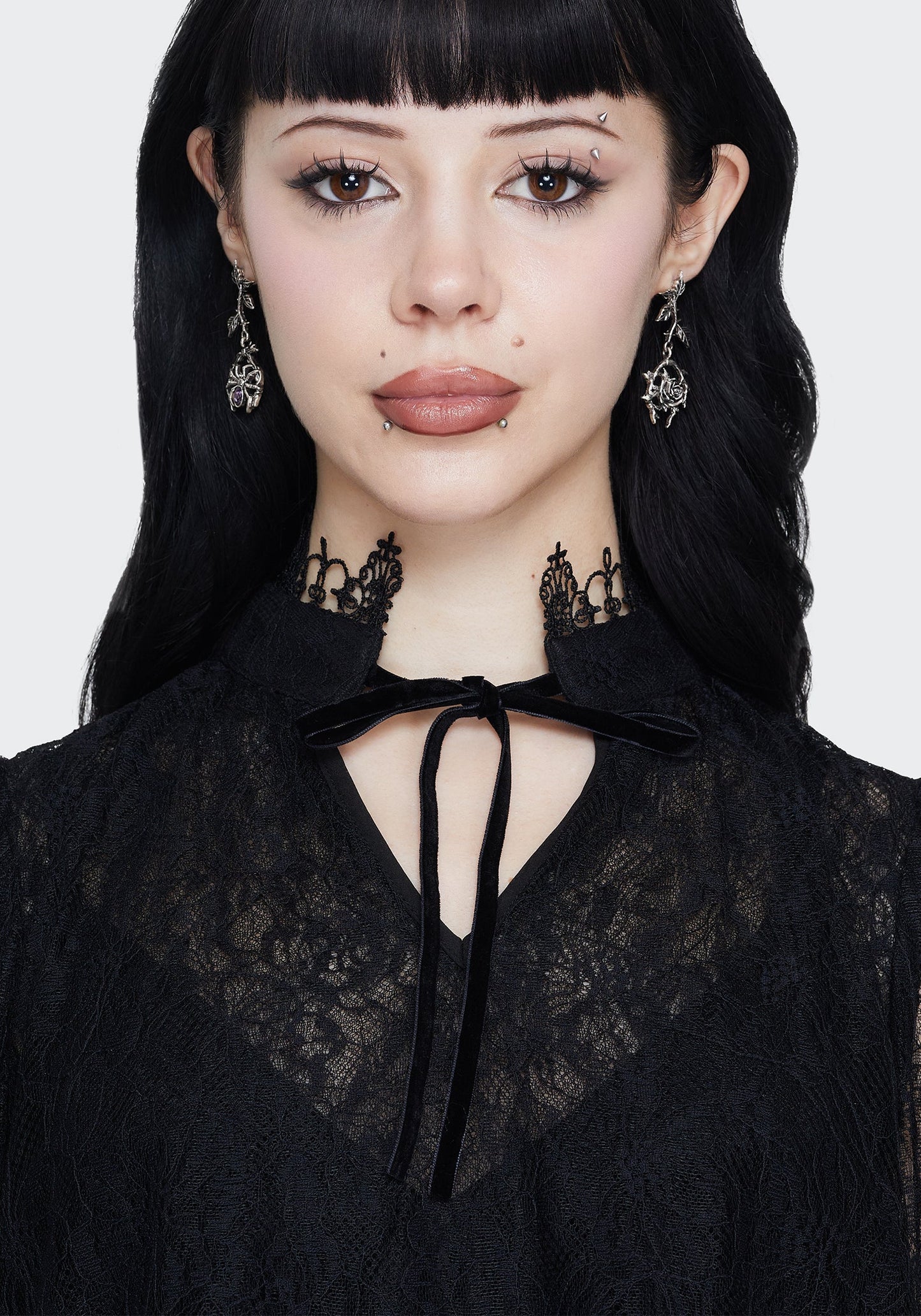 Rosethorn Widow Drop Earrings