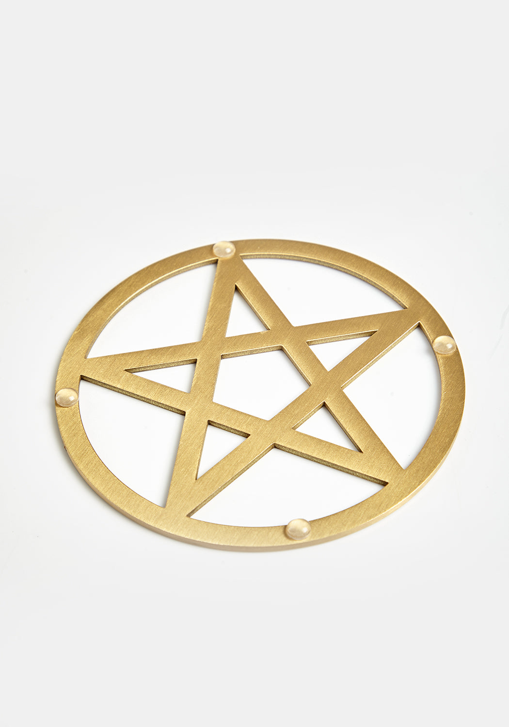 PENTAGRAM BRASS COASTER