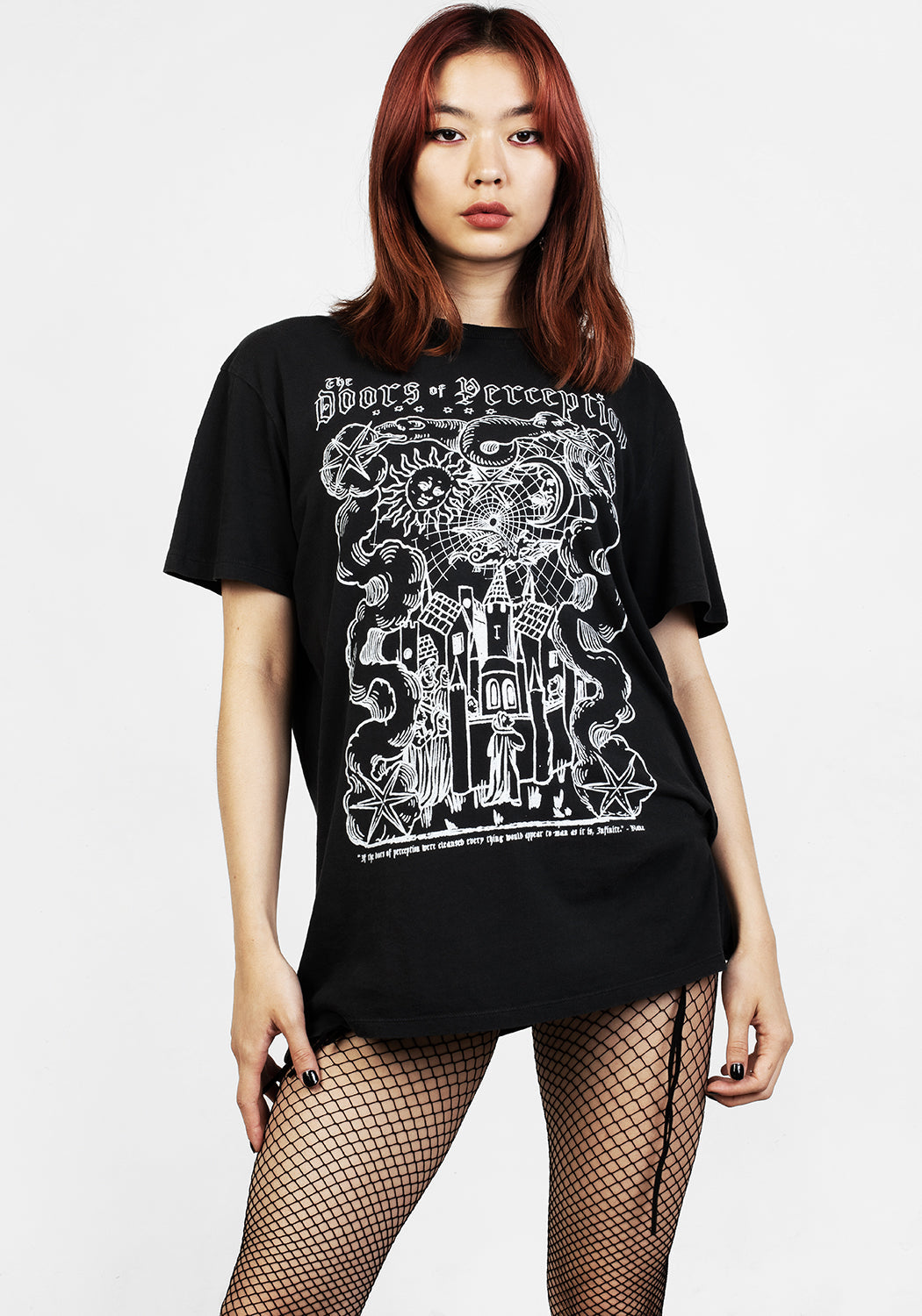 Perception Black Garment Washed T-shirt