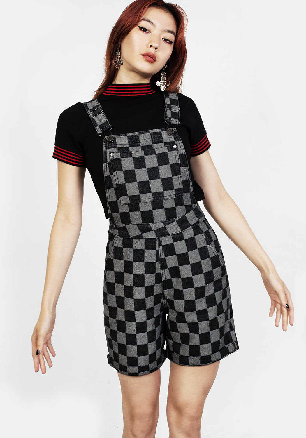 KERB DENIM SHORT DUNGAREES