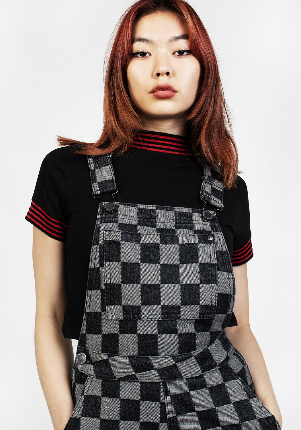 KERB DENIM SHORT DUNGAREES