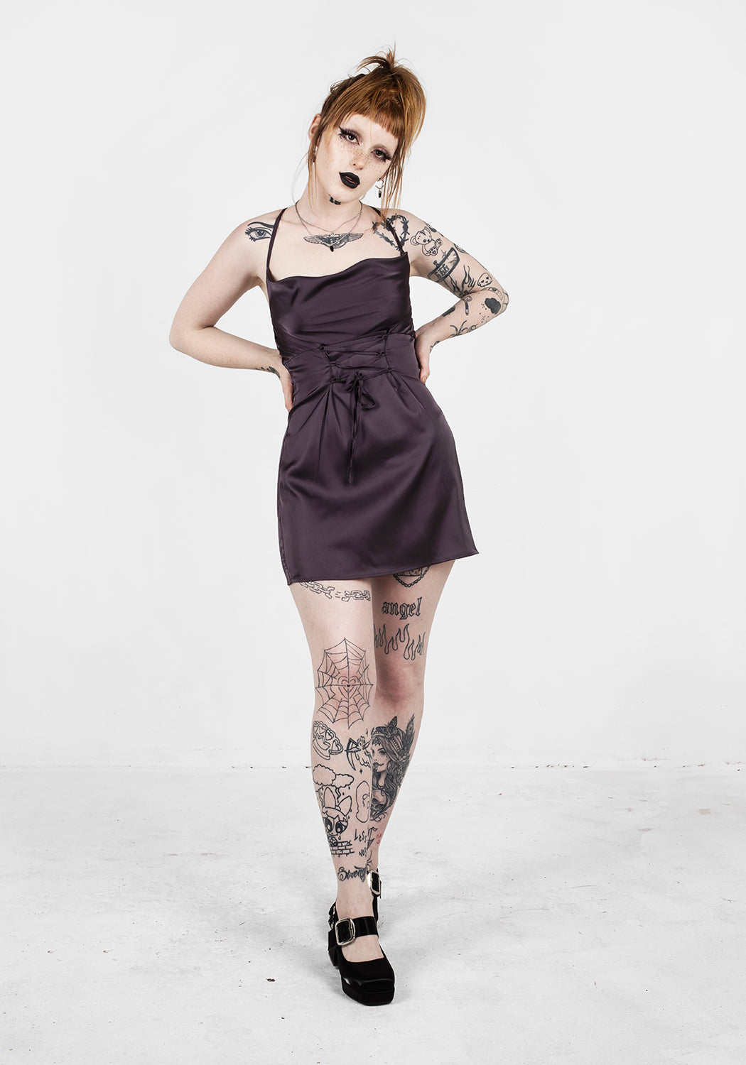 BOULEVARD MINI COWL DRESS