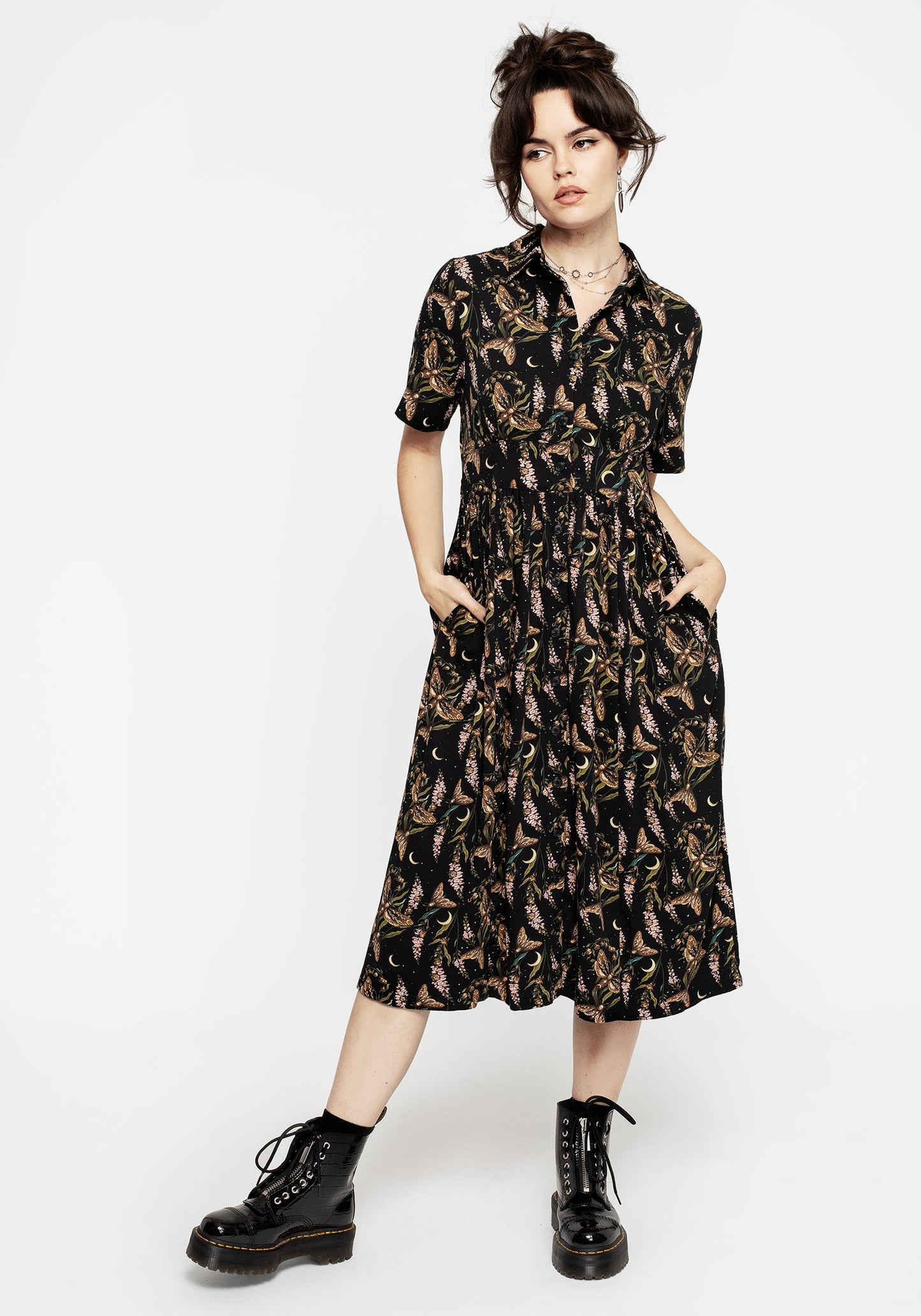 Atropos Midi Shirt Dress
