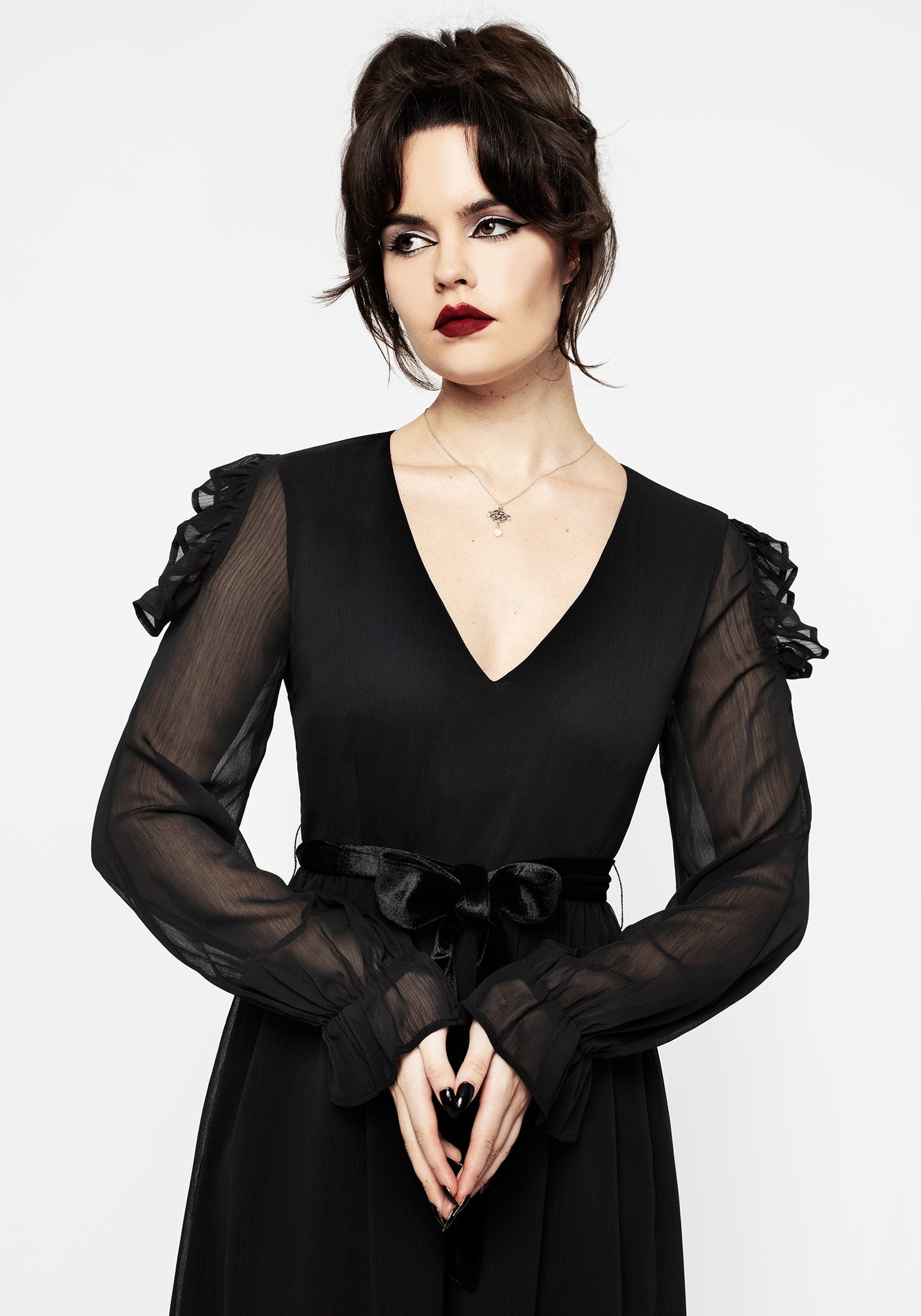 Scorn Cold Shoulder Maxi Dress