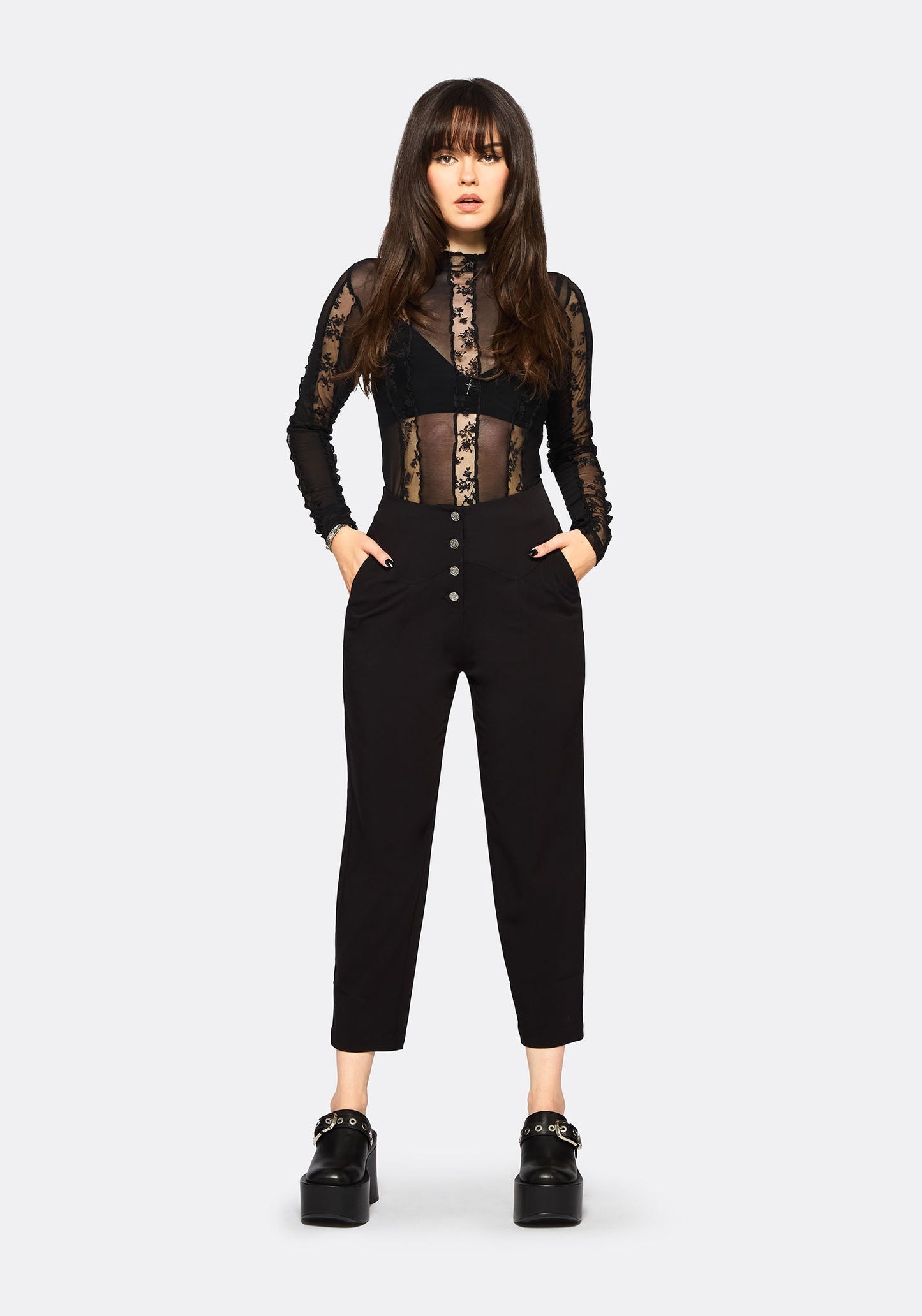 Venere Shaped Waistband Tapered Trouser