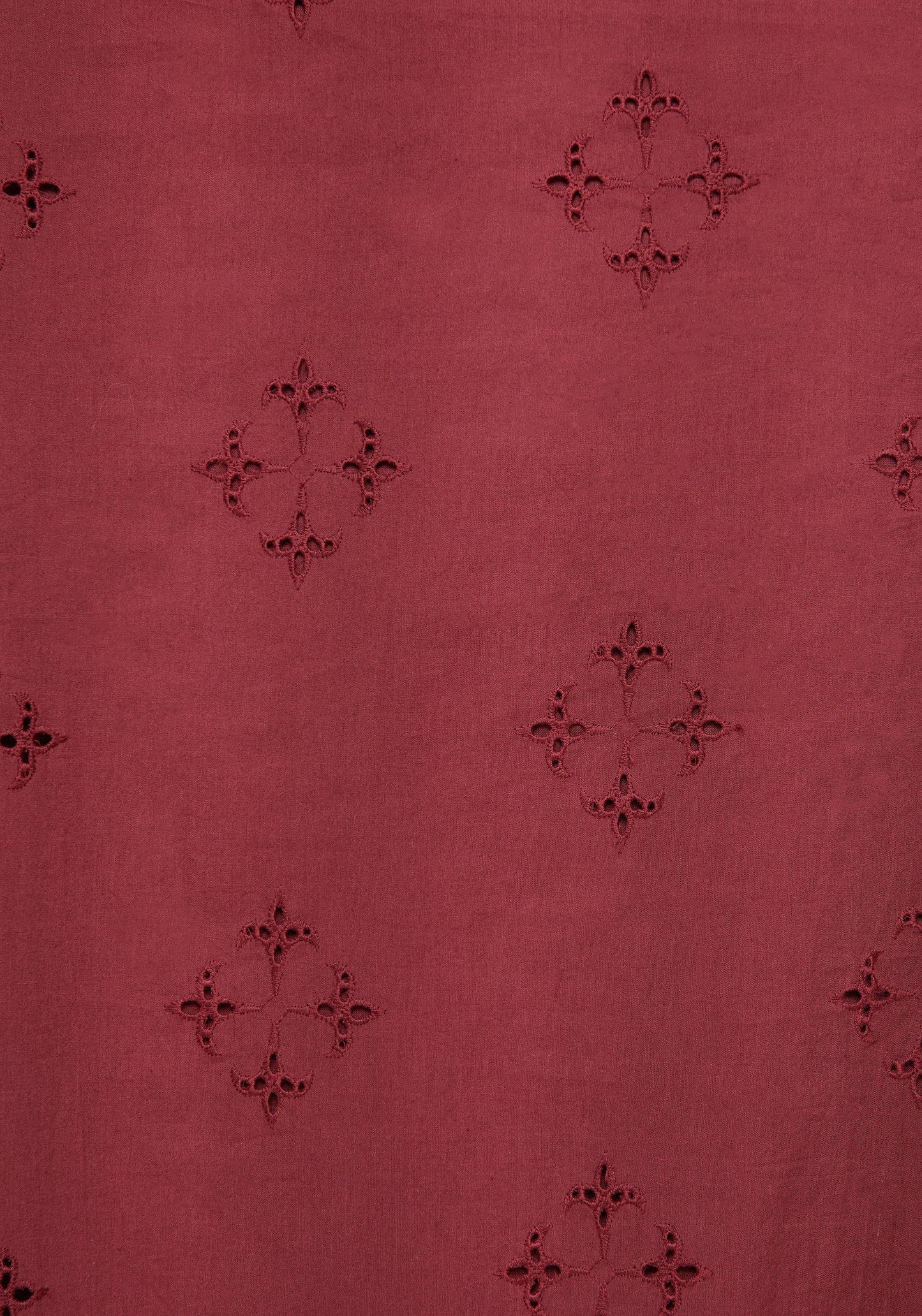 Crux Broderie Cotton V-Neck Frill Maxi Dress