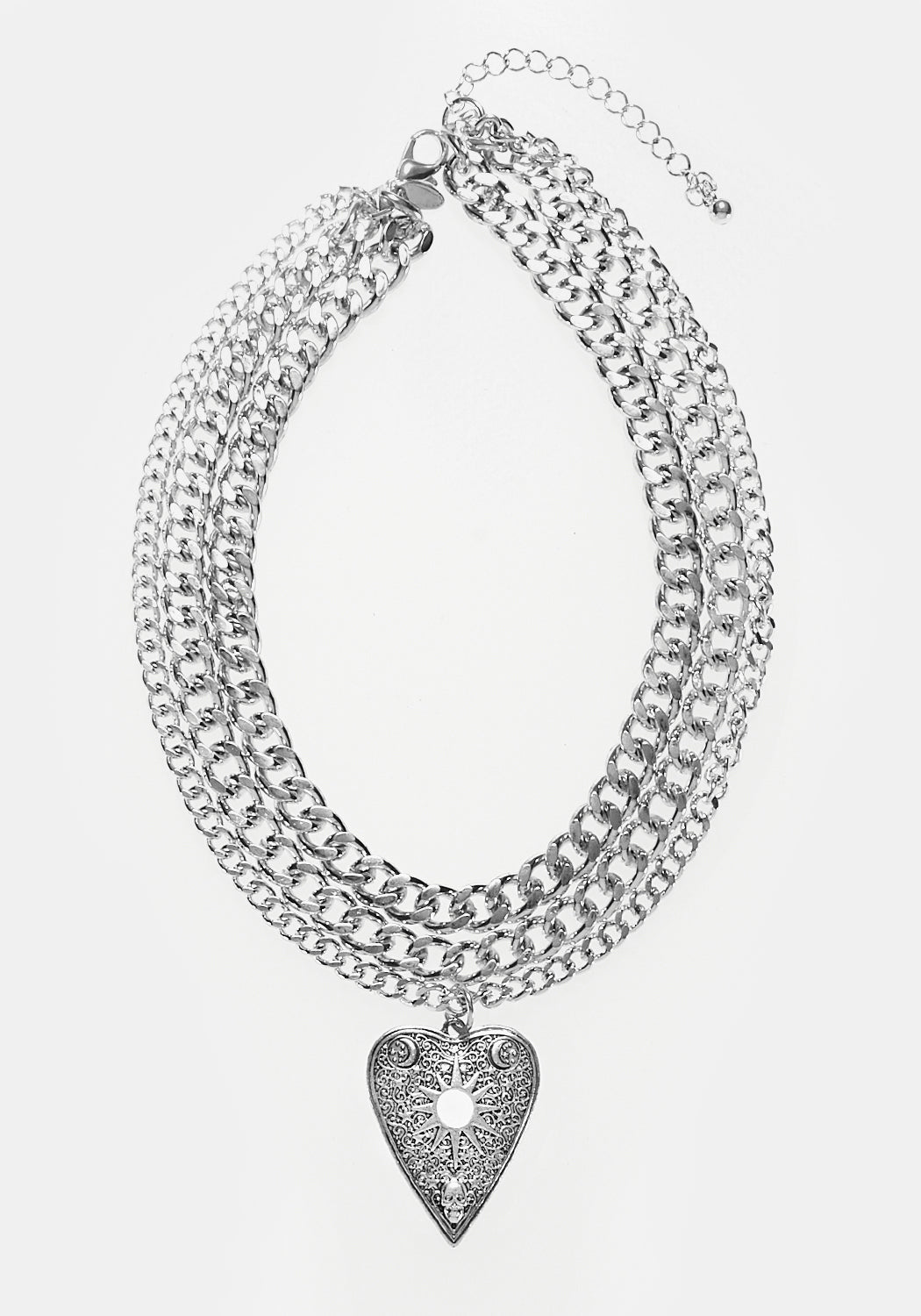 OUIJA PLANCHETTE MULTI-CHAIN NECKLACE
