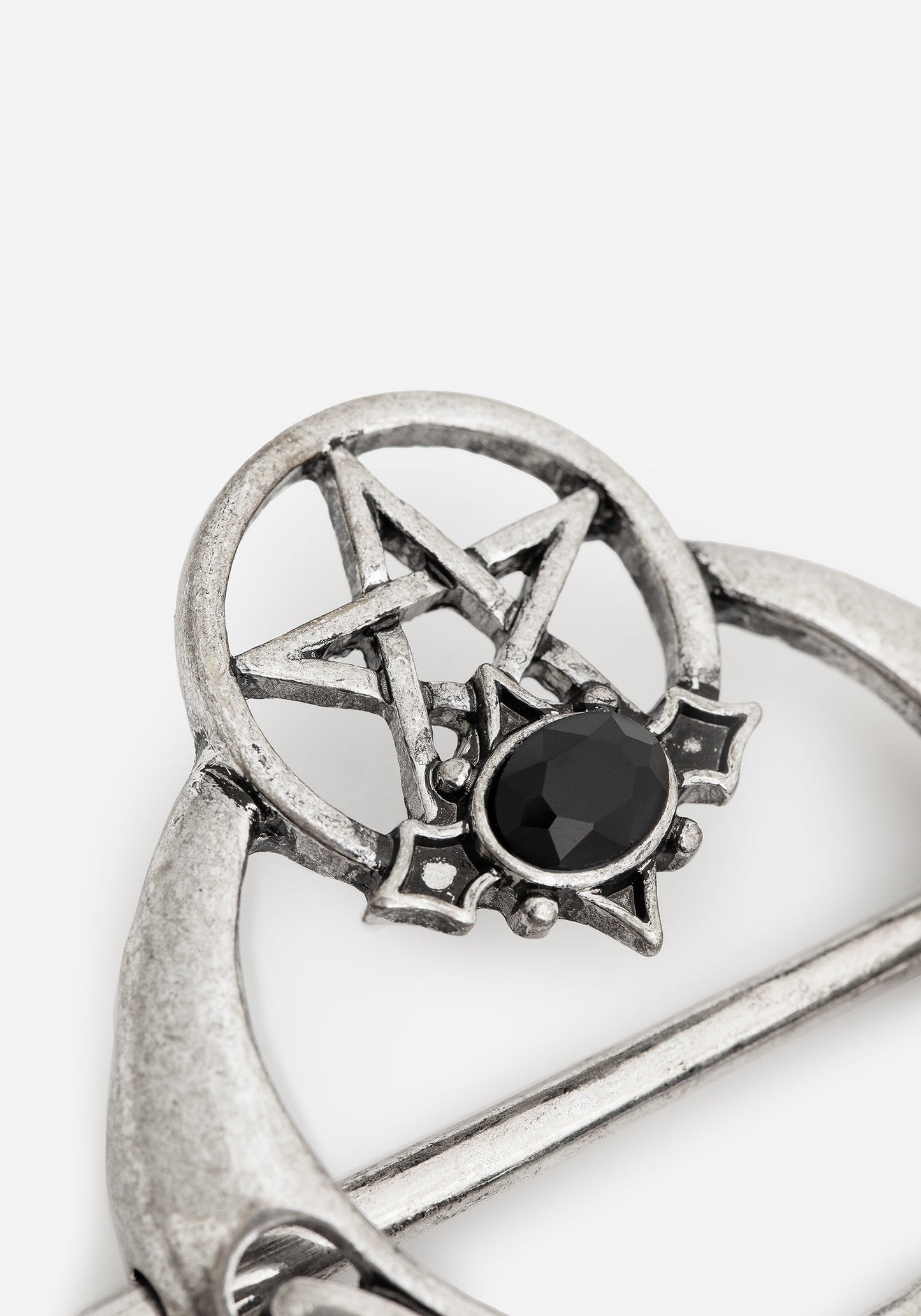 Druantia Pentagram Moon Hair Pin