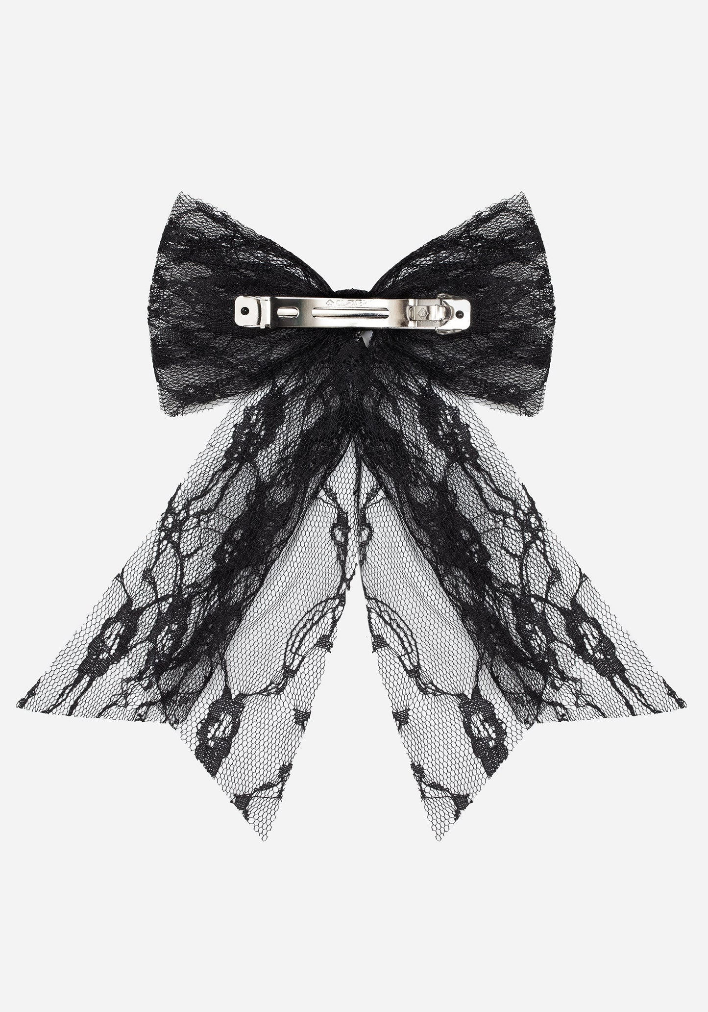 Melanie Heart Lace Hair Bow