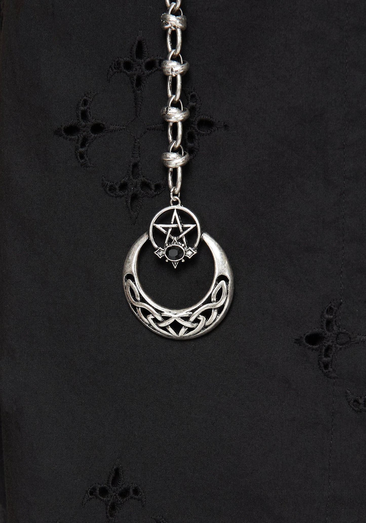 Druantia Pentagram Moon Chain Belt
