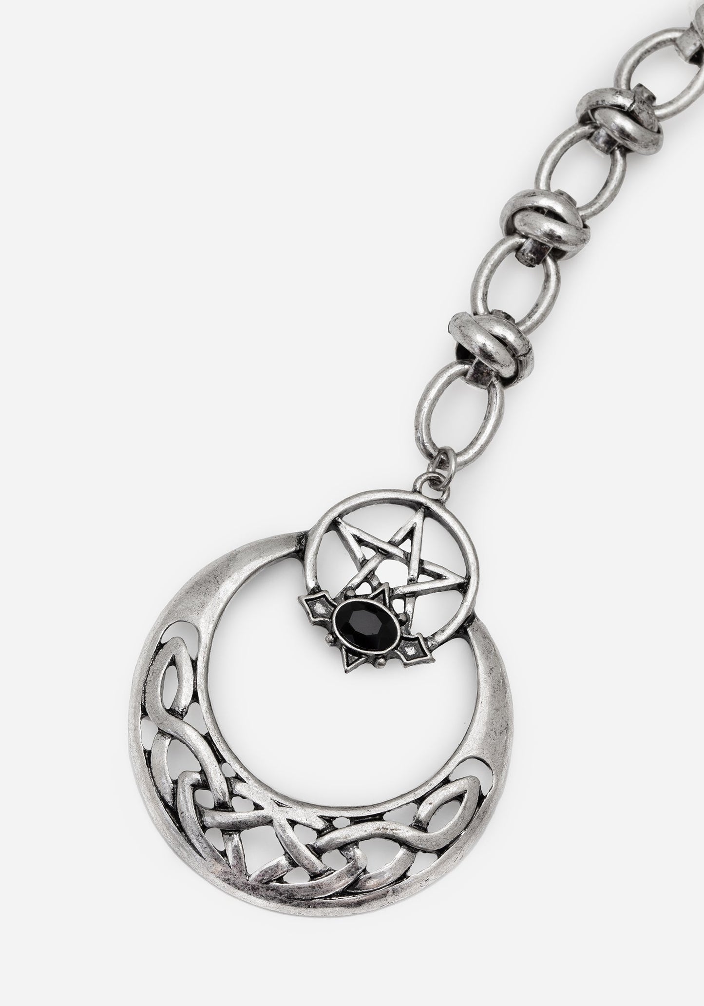 Druantia Pentagram Moon Chain Belt