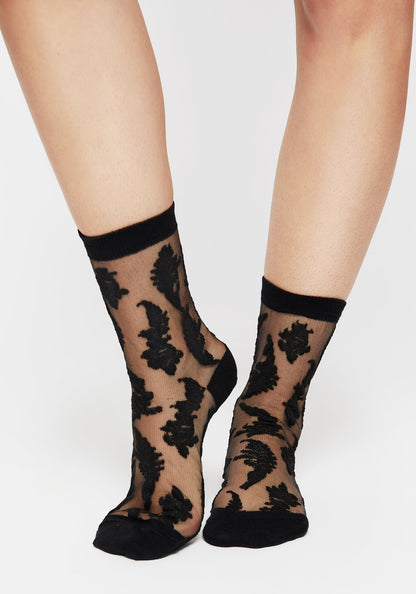 Esoteric Fern Lace Socks