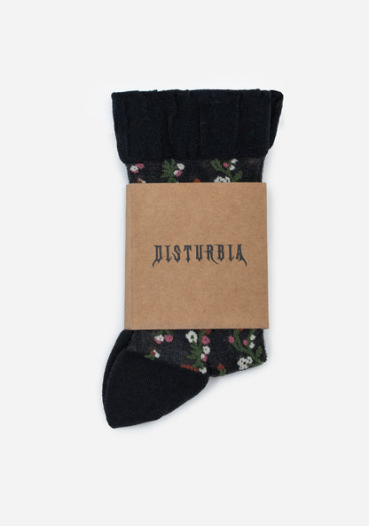 Everblooming Floral Mesh Socks