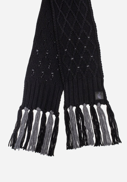 Layla Criss Cross Black Scarf