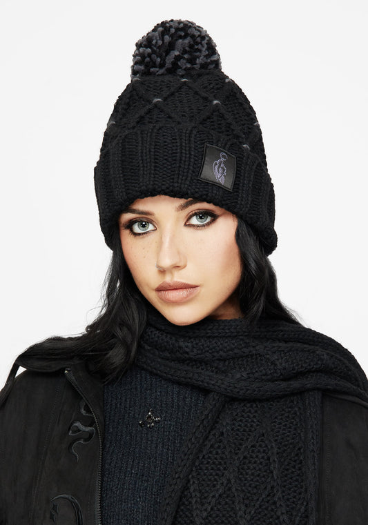 Layla Criss Cross Bobble Hat