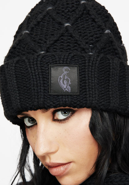 Layla Criss Cross Bobble Hat