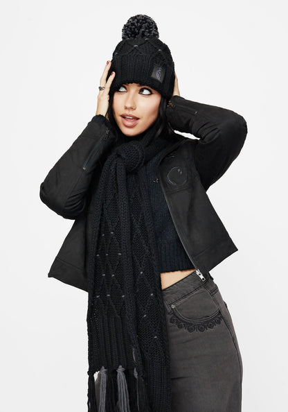 Layla Criss Cross Bobble Hat