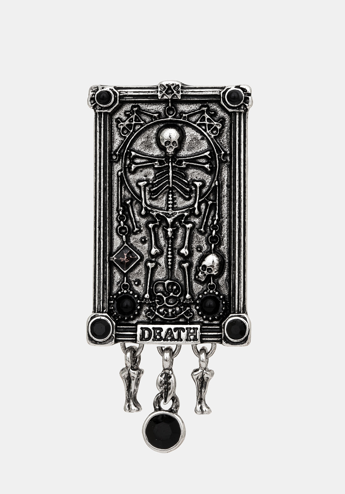 Death Tarot Card Brooch