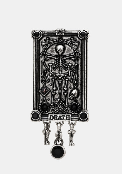 Death Tarot Card Brooch