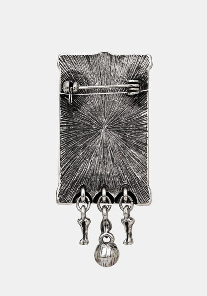 Death Tarot Card Brooch