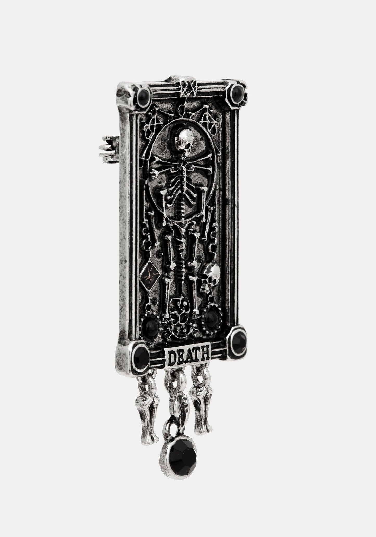 Death Tarot Card Brooch
