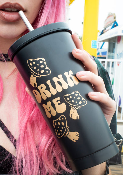 Wonderland Insulated Straw Tumbler