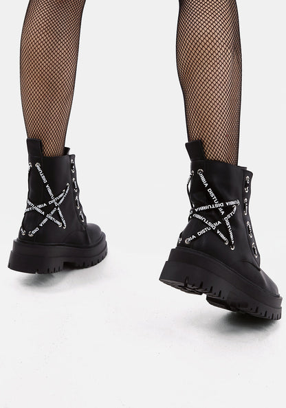 HEXDOLL LACED BOOTS