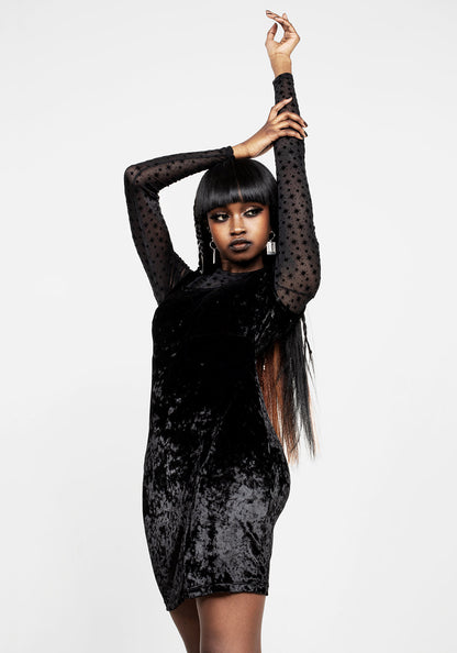 Spectacle Velvet Bodycon Dress