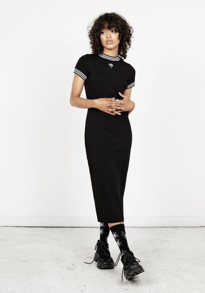 Monica Side Split Midi Dress