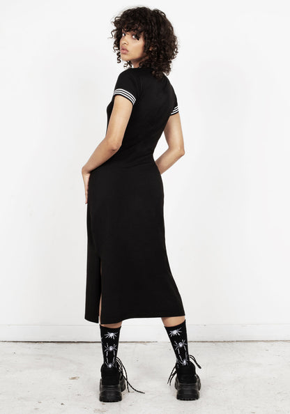 Monica Side Split Midi Dress