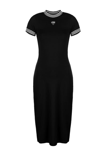 Monica Side Split Midi Dress