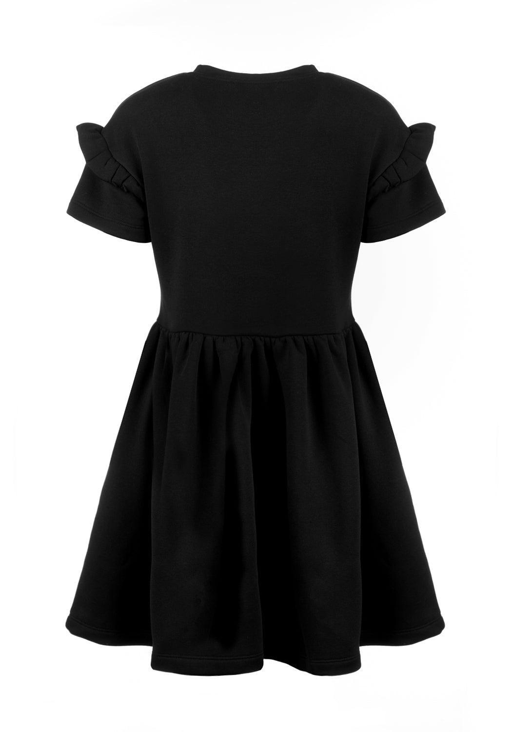Power Frill Sleeve Skater Dress