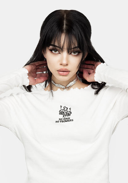 No Rain No Flowers Rib Top