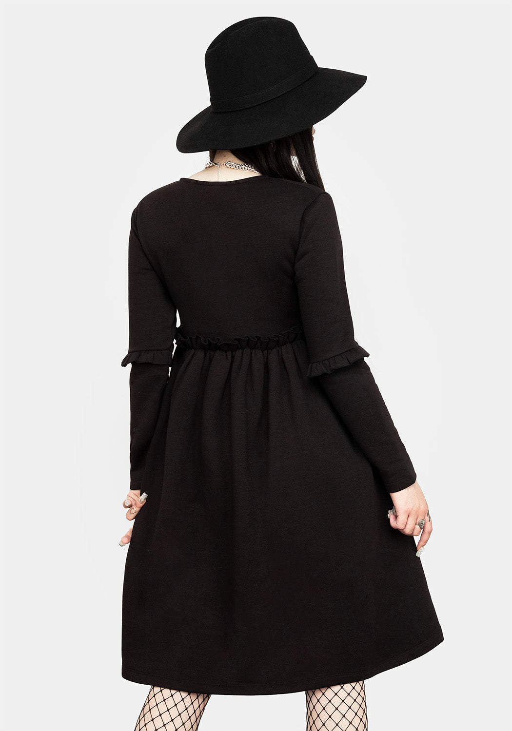 Vvitch Ruffle Midi Skater Dress