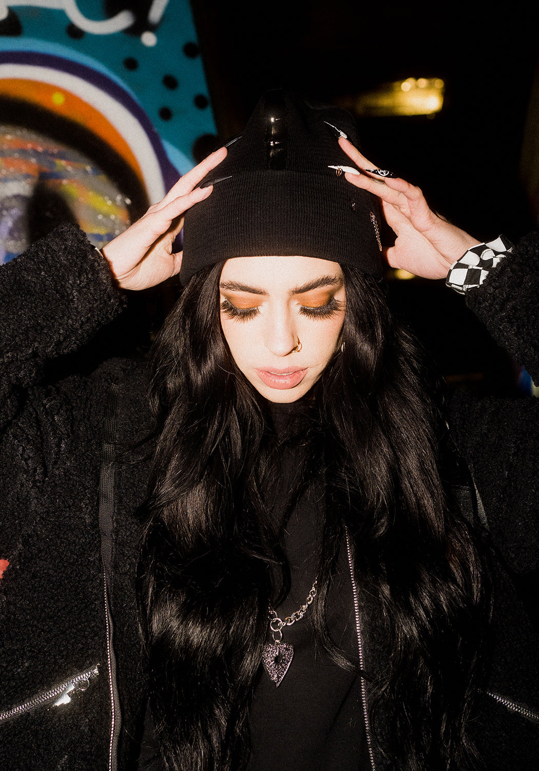 SABOTAGE 'PIERCED' BEANIE