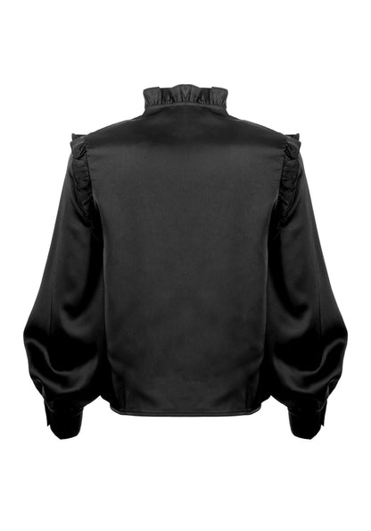 Obsession Pintuck Ruffle Blouse