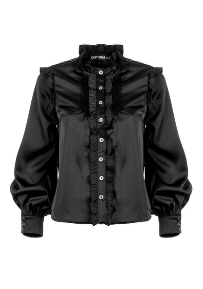 Obsession Pintuck Ruffle Blouse