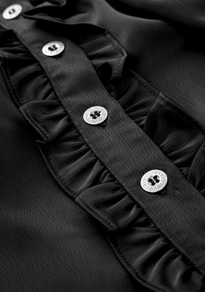 Obsession Pintuck Ruffle Blouse