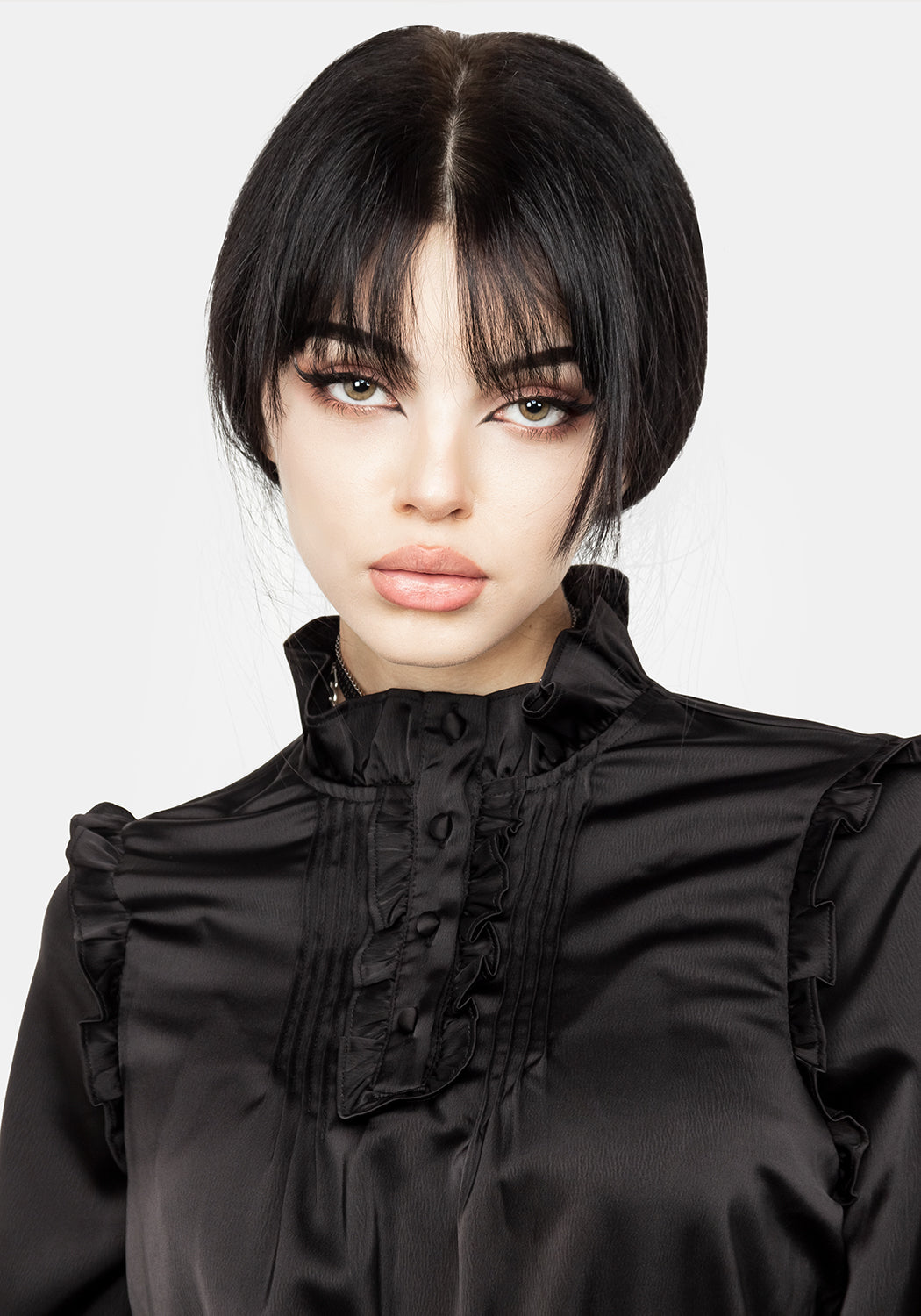 Obsession Pintuck Ruffle Jumpsuit