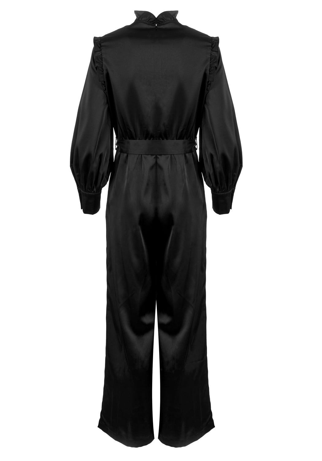 Obsession Pintuck Ruffle Jumpsuit