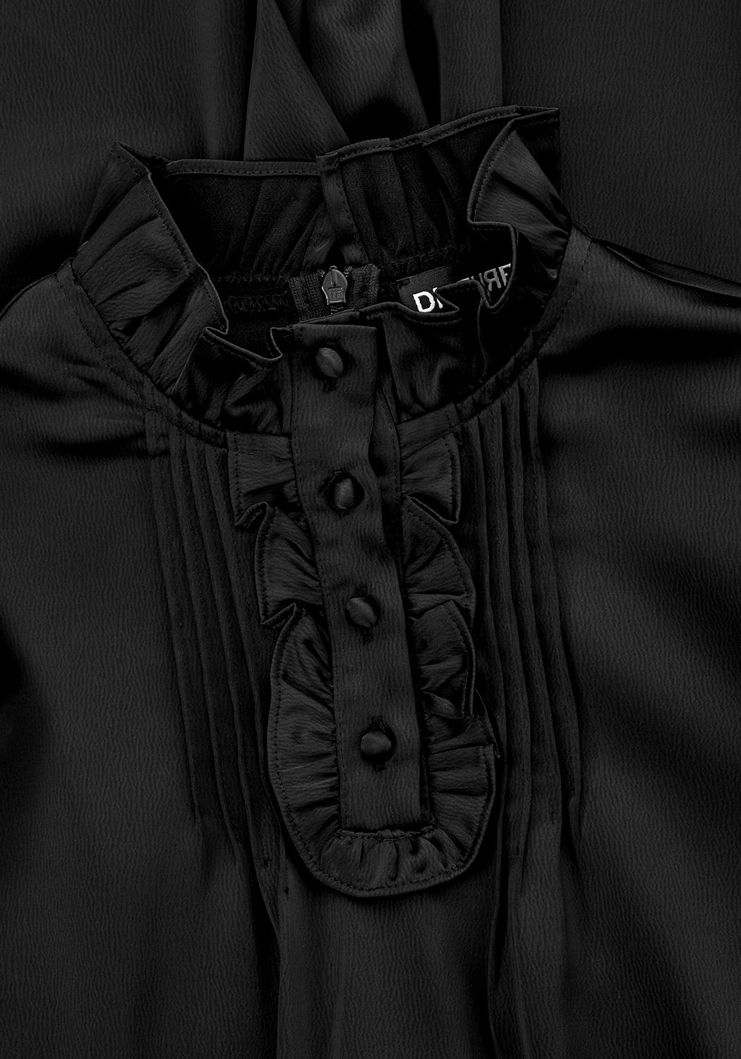 Obsession Pintuck Ruffle Jumpsuit