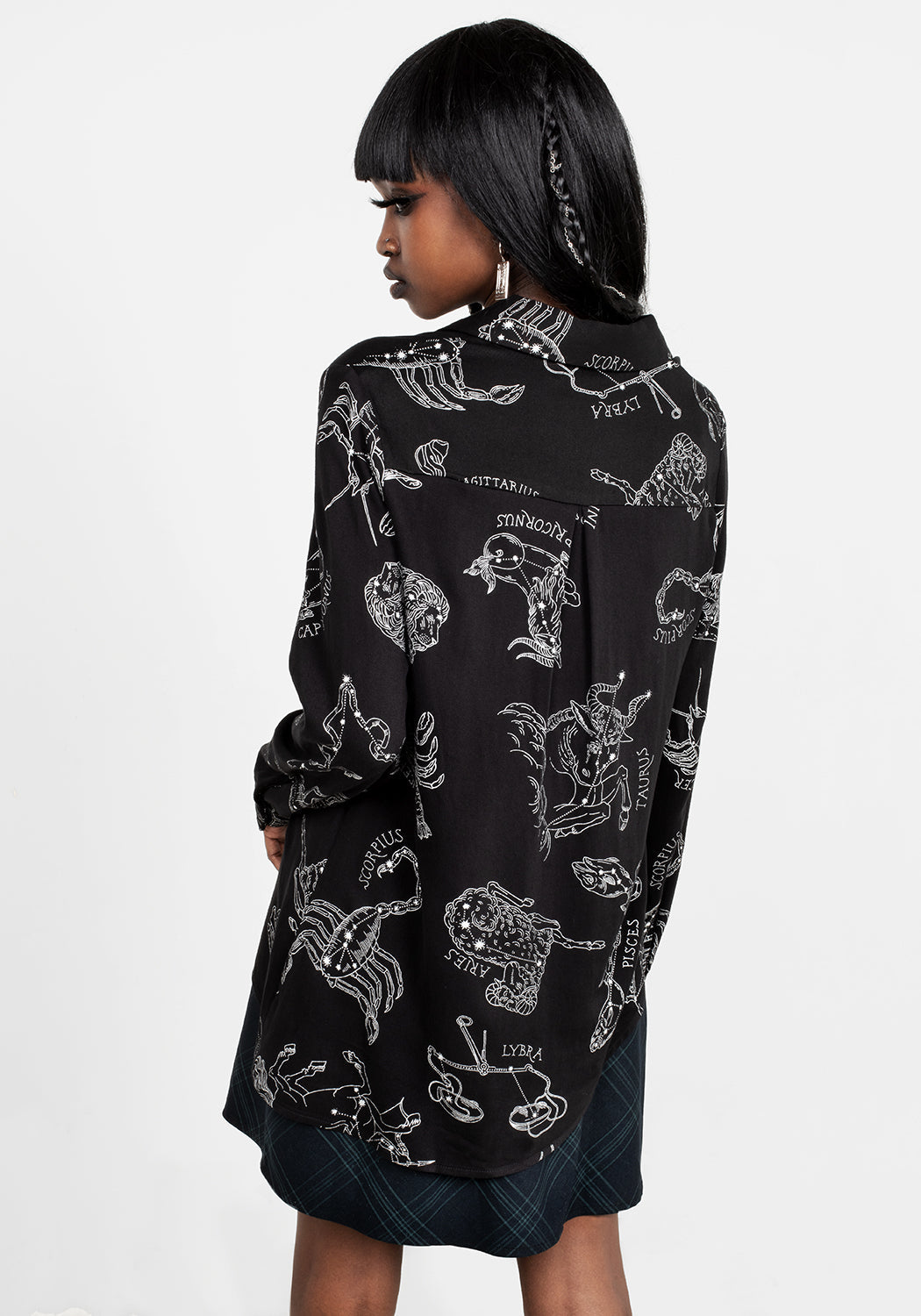 Zodiac Oversized Asymmetric Shirt