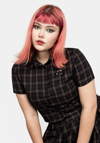 Jinx Check Co Ord Top