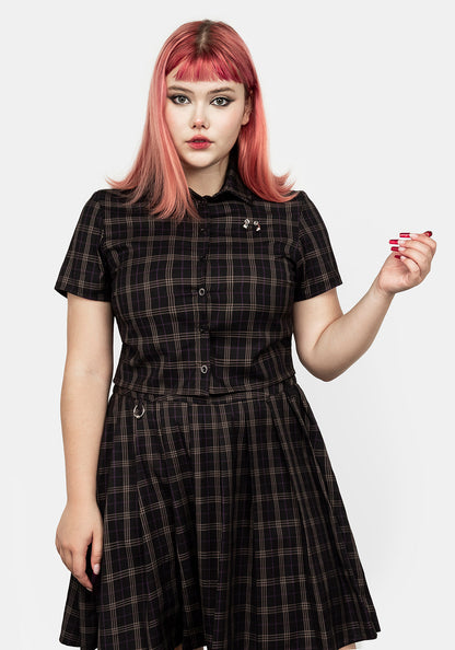 Jinx Check Co Ord Top